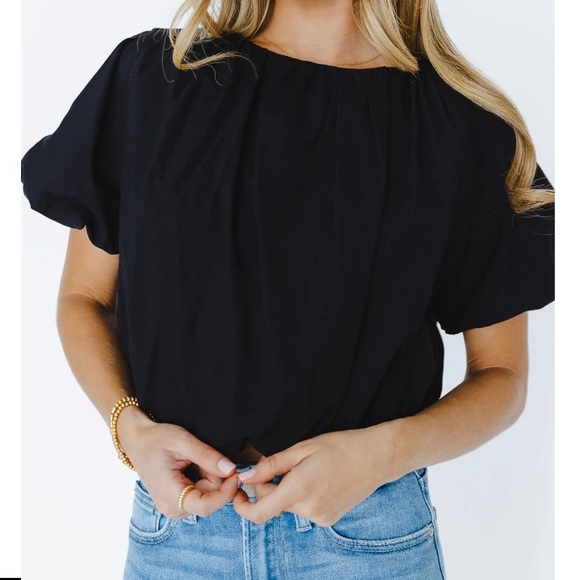 New Bohme Tori Crop with Puff Sleeve - Picture 4 of 6